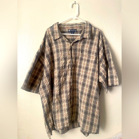 BIG DOGS Vintage Plaid Button-Up Shirt size 5X - Picture 1 of 6